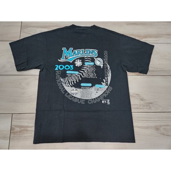 Florida Marlins Vtg Shirt MLB Majestic Men’s Large 2003 World Series Lee sport - Picture 3 of 4